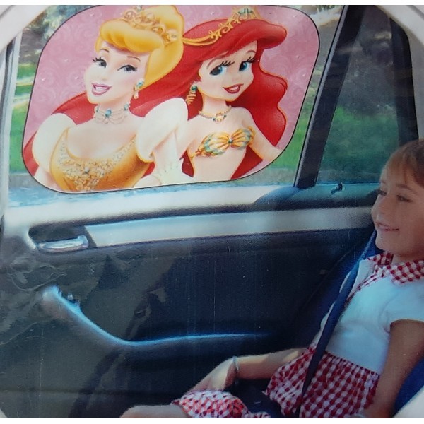 Autozonnescherm Assepoester en Ariel Disney Princess