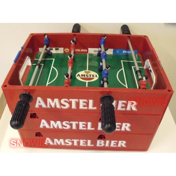 Tafelvoetbal spel Amstel kratje