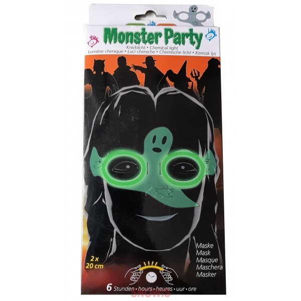 Monster party kniklicht masker geest Groen