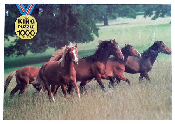 Puzzel 1000 stukken "Galloping horses" - King