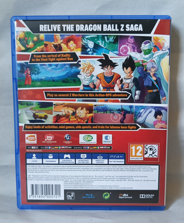 Dragon Ball Z Kakarot - Playstation 4