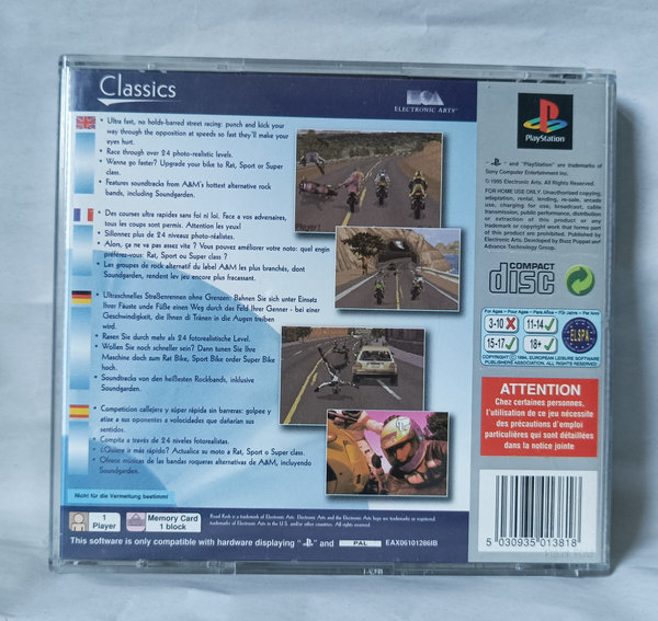 Road Rash [Platinum] - PlayStation 1
