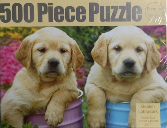 Puzzel Golden Labradors 33x49 cm
