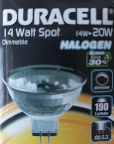 Duracell Lamp Spot 1, GU5.3, 14W